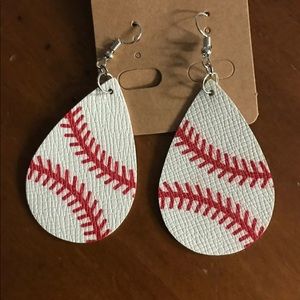 Moms baseball earrings New